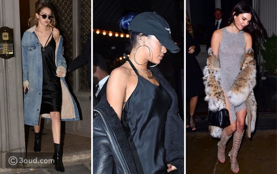 Gigi Hadid - Rihanna - Kendall Jenner off shoulder trend